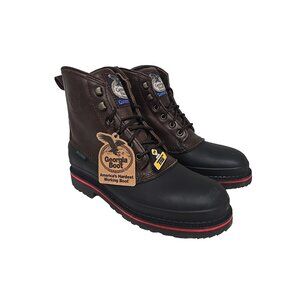 Georgia Boot Men's Muddog G6633 6" Waterproof Steel Toe Work Boot Chocolate 10M